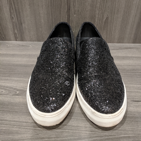 Shoedazzle Payge Glitter Sneakers, Size 9.5 - Picture 3 of 4